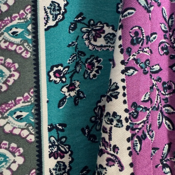 Petite Floral Stripe Belted Mini Dress - Picture 5 of 5